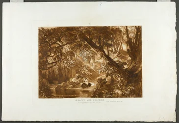 Aesacus and Hesperie, plate 66 from Liber Studiorum