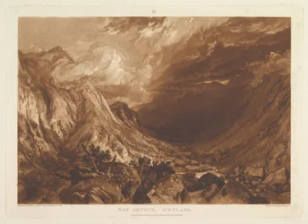 Ben Arthur, Scotland, Liber Studiorum, part XIV, plate 69, January 1, 1819