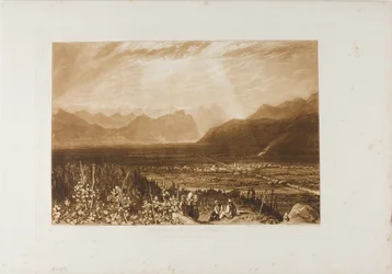 Chain of Alps from Grenoble to Chamberi, plate 40 from Liber Studiorum
