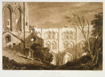 Rivaulx Abbey, from the 