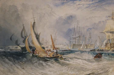 Gosport: The Entrance to Portsmouth Harbour, c.1829
