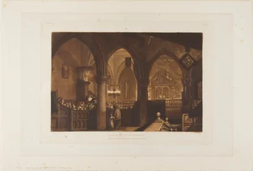 Interior of a Church (plate 70 from Liber Studiorum)