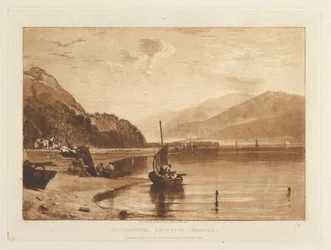 Inverary Pier, Loch Fyne, Morning (Liber Studiorum, part VII, plate 35)