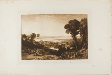 Junction of Severn and Wye, Plate 28 from Liber Studiorum