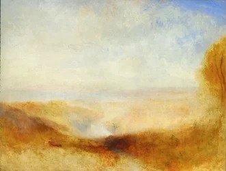 Landscape with a River and a Bay in the Background