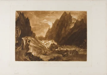 Mer de Glace, plate 50 from Liber Studiorum