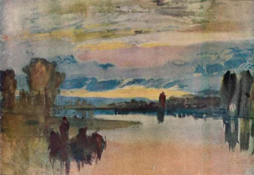 On the Lake at Petworth - Evening, 1909