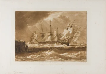 Ships in a Breeze, plate 10 from Liber Studiorum
