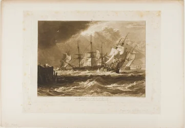 Ships in a Breeze, plate 10 from Liber Studiorum