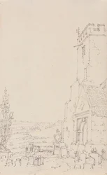 South Porch and Tower of an Unidentified Church, c.1790-95