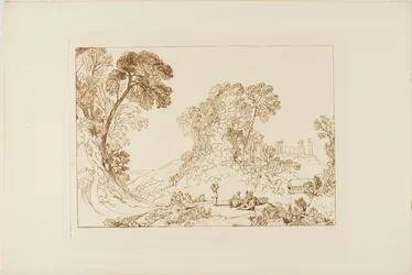 Temple of Jupiter in Island of Aegina, plate 77 from Liber Studiorum