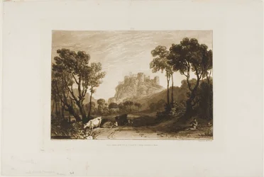 The Castle Above the Meadows, plate 8 from Liber Studiorum