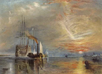 The Old Temeraire tugged to her Last Berth