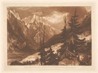 The Source of the Arveron in the Valley of Chamouni, Savoy