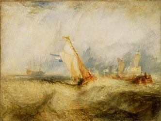 Van Tromp Going About to Please His Masters - Ships a Sea Getting a Good Wetting