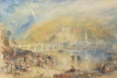 View of Heidelberg with a Rainbow
