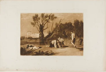 Young Anglers, plate 32 from Liber Studiorum