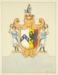 Arms of Bishop Newton on His Monument in Bristol Cathedral