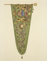 Banner of the Merchant Taylors, inscribed 