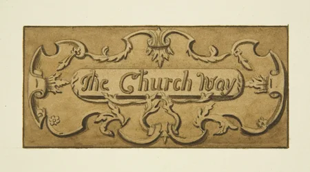 Board over the Entrance to St Ewen