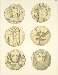 Groin stones (bosses) in ceiling of Redcliffe Church