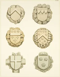 Groin stones (bosses) in ceiling of Redcliffe Church