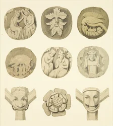 Groin stones in ceiling of Redcliffe Church