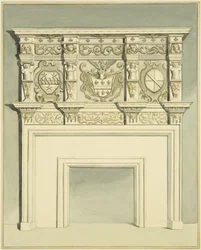 Old chimneypiece from the Orphan Asylum, Hook