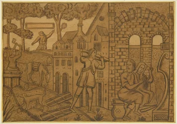 Panel from an Old Oak Chest in the Orphan Asylum, Hook