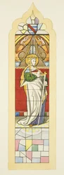 Stained glass in St Mark