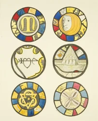 Stained Glass in North and East Windows, North Transept of St Mary Redcliffe