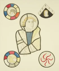 Stained glass in north window of chancel of St Mary Redcliffe