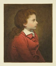 Supposed portrait of Chatterton, actually the son of Morris the artist, in St Mary Redcliffe