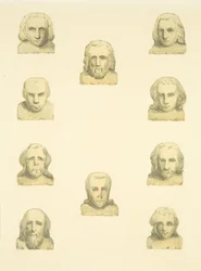 Ten Heads in Frieze Around North Porch of St Mary Redcliffe