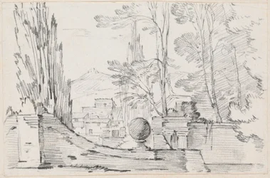 View across the Wall of an Italian Garden