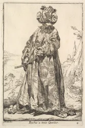 Pasha Grasping a Sword at His Hip with Both Hands, from the Series 