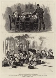 Bulgarian Refugees at the Servian Head-Quarters, Parakjin