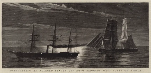 Overhauling an Alleged Slaver off Novo Redondo, West Coast of Africa