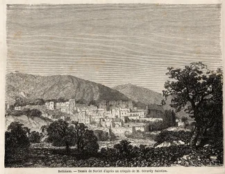 View of Bethlehem, drawing by Joseph Navlet to illustrate Mr. Bida