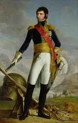 Portrait of Charles Jean Baptiste Bernadotte after a painting by Francois Joseph Kinson