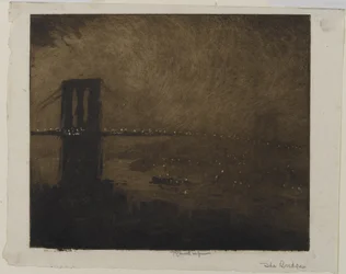 Brooklyn Bridge at Night, 1922