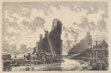 Coal Breaker on the River, 1910