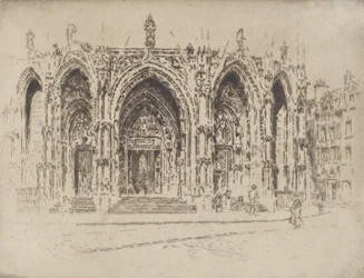 Porch of San Maclou, Rouen, 1907