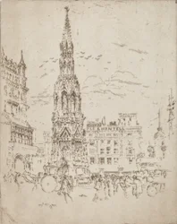 The Elinor Cross, in Front of Charing Cross Railway Station, 1906