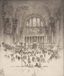 The Marble Hall, Pennsylvania Station, New York, 1919