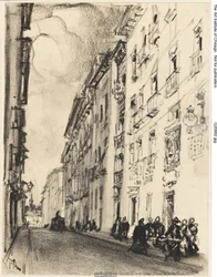 The Street of Cervantes and Lope de Vega, Madrid