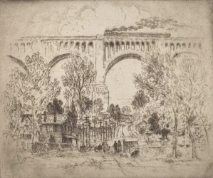 The Viaduct, D., L. & W. at Nicholson, Pa.