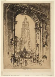 The Woolworth Building through the Arch