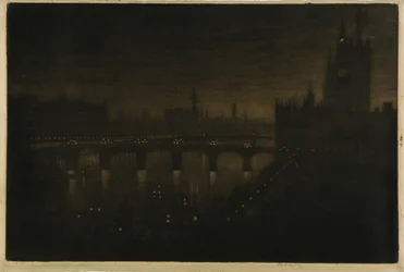 Westminster Night - From My Studio Window