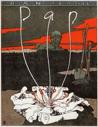 Pan, Magazine in Art Nouveau Style. Poster by Joseph Sattler